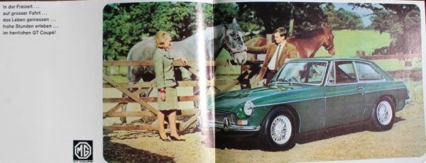 MG B GT Gran Turismo Coupe Modelprogram 1966 Carbrochure (3125)